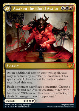 Extus, Oriq Overlord // Awaken the Blood Avatar [Strixhaven: School of Mages]-2