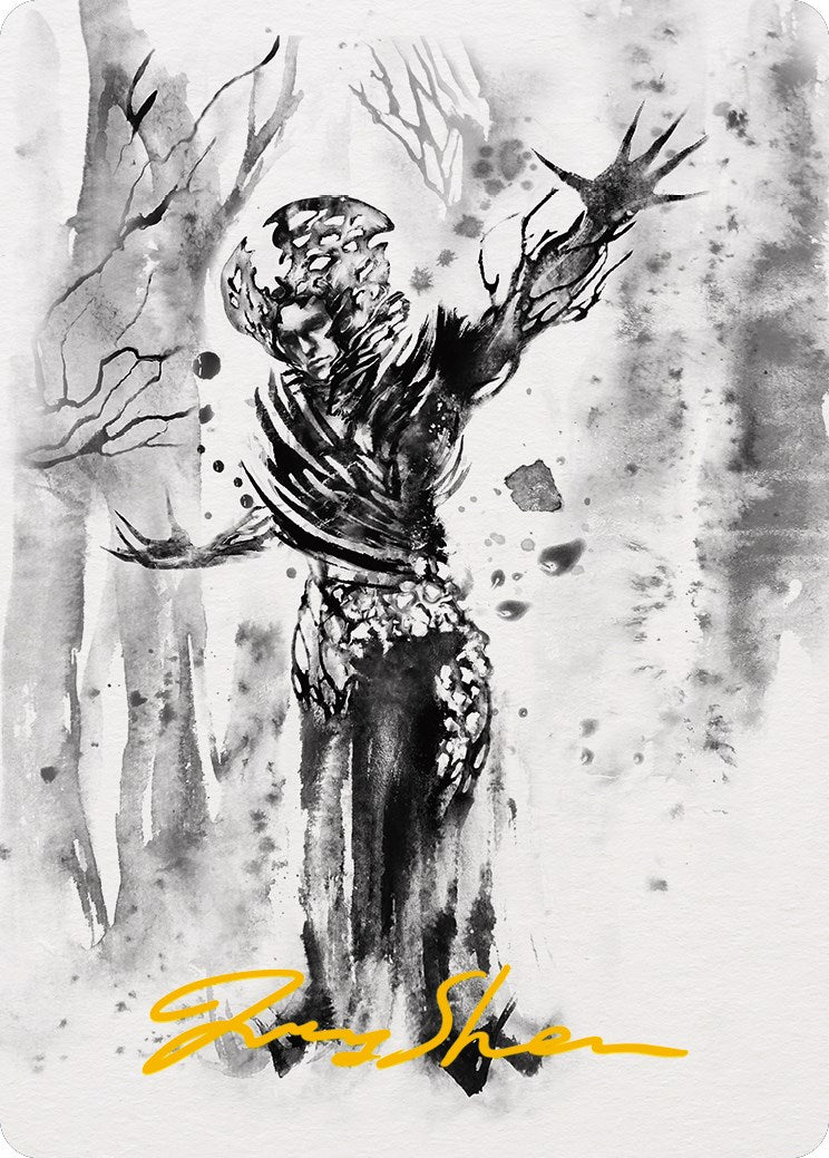 Rustvine Cultivator Art Card (Gold-Stamped Signature) [Phyrexia: All Will Be One Art Series]-1