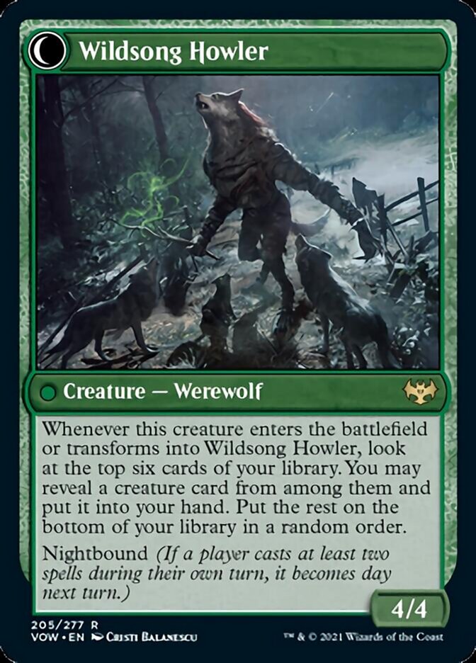 Howlpack Piper // Wildsong Howler [Innistrad: Crimson Vow]-2