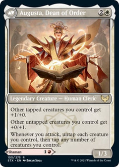 Plargg, Dean of Chaos // Augusta, Dean of Order [Strixhaven: School of Mages Prerelease Promos]-2