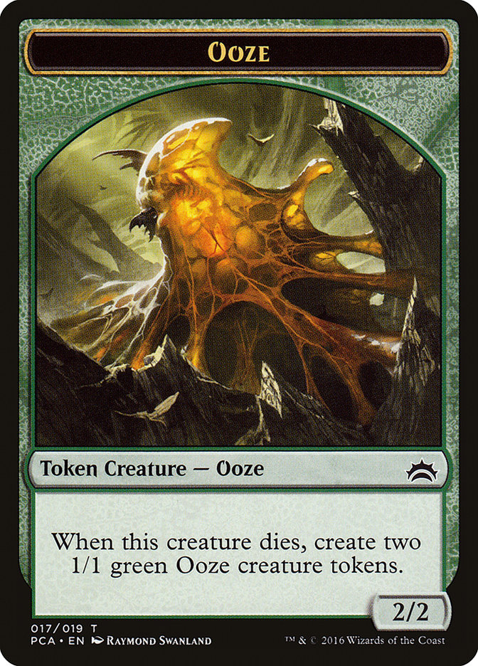 Ooze (016) // Ooze (017) Double-Sided Token [Planechase Anthology Tokens]-2