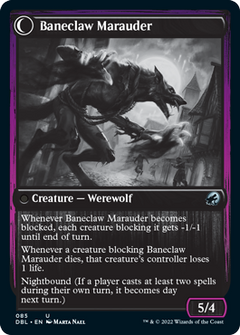 Baneblade Scoundrel // Baneclaw Marauder [Innistrad: Double Feature]-2