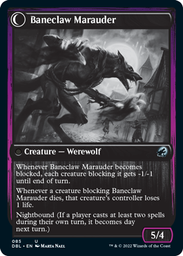 Baneblade Scoundrel // Baneclaw Marauder [Innistrad: Double Feature]-2