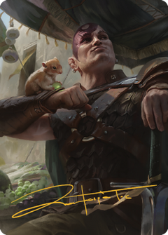 Minsc & Boo, Timeless Heroes Art Card (38) (Gold-Stamped Signature) [Commander Legends: Battle for Baldur's Gate Art Series]-1