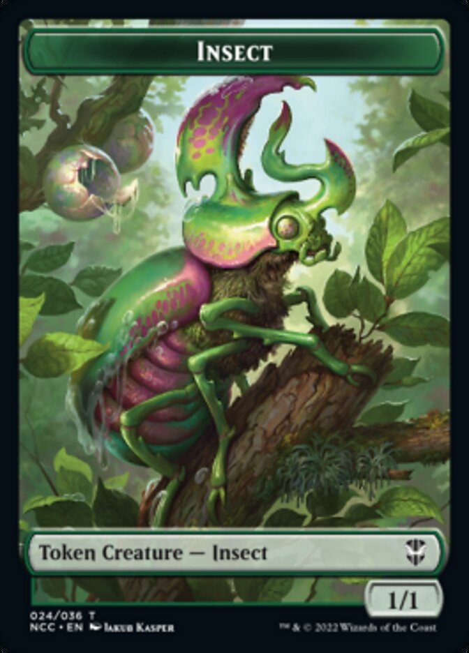 Ogre // Insect Double-Sided Token [Streets of New Capenna Commander Tokens]-2