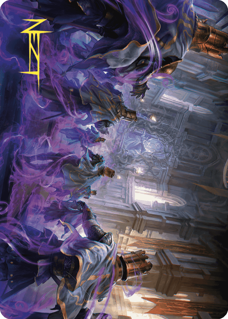 Eerie Interference Art Card (Gold-Stamped Signature) [Wilds of Eldraine Art Series]-1