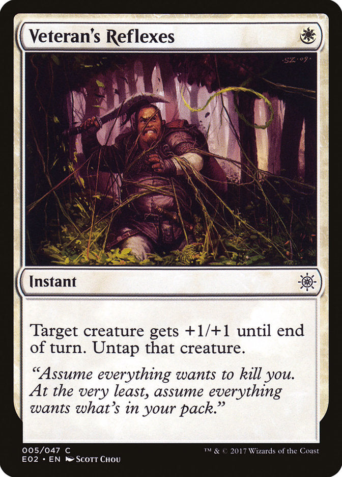 Veteran's Reflexes [Explorers of Ixalan]-1