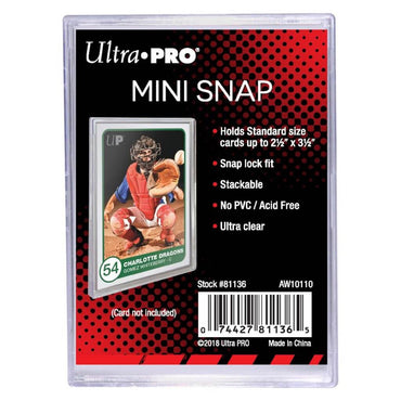Mini Snap UV Card Holder - (63.5mm x 88.9mm)