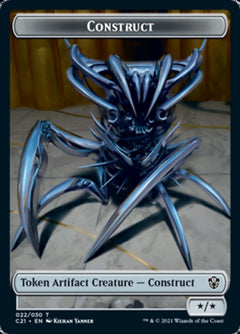 Construct (022) // Treasure Double-Sided Token [Commander 2021 Tokens]-1