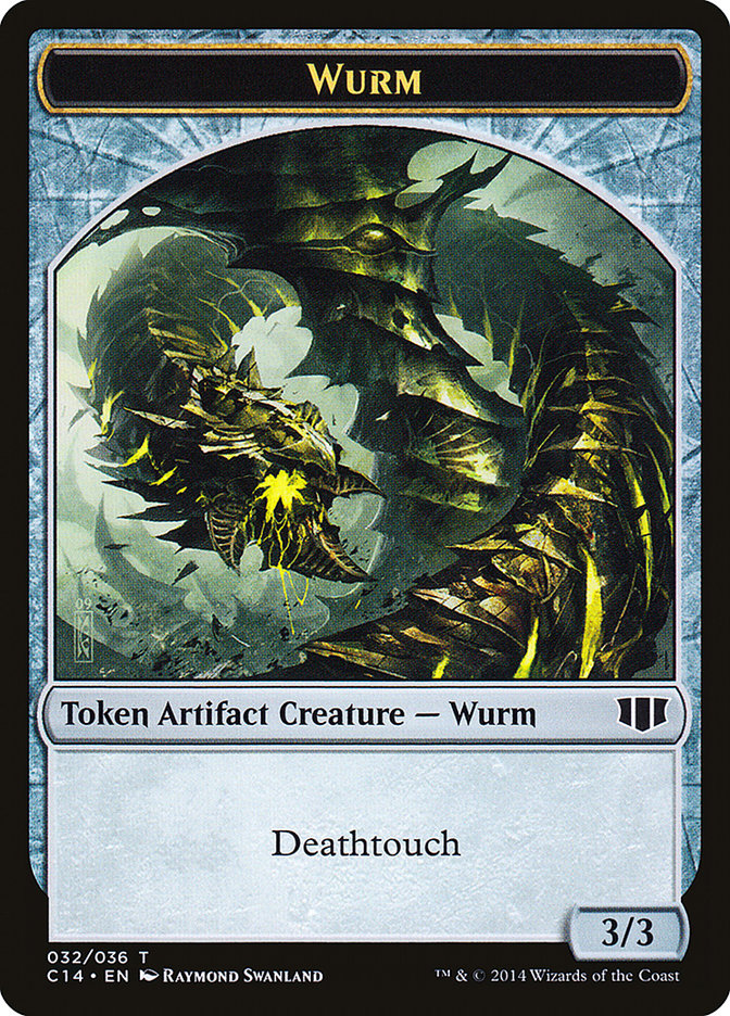 Wurm (032/036) // Goat Double-Sided Token [Commander 2014 Tokens]-1