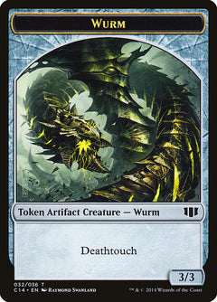 Wurm (032/036) // Goat Double-Sided Token [Commander 2014 Tokens]-1