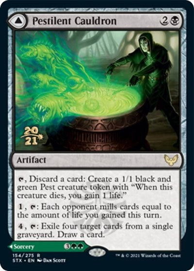 Pestilent Cauldron // Restorative Burst [Strixhaven: School of Mages Prerelease Promos]-1