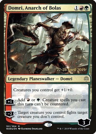 Domri, Anarch of Bolas [War of the Spark Promos]-1