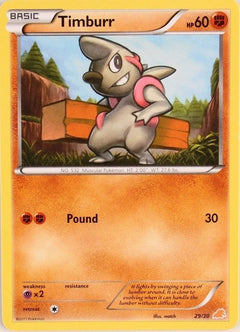 Timburr (29/30) [Black & White: Trainer Kit - Excadrill]-1