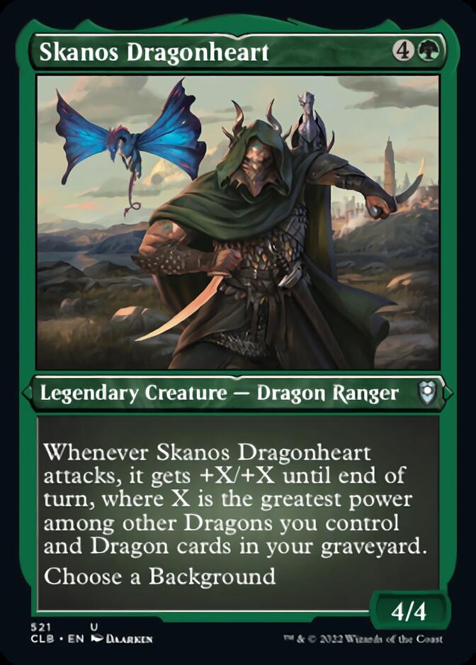 Skanos Dragonheart (Foil Etched) [Commander Legends: Battle for Baldur's Gate]-1