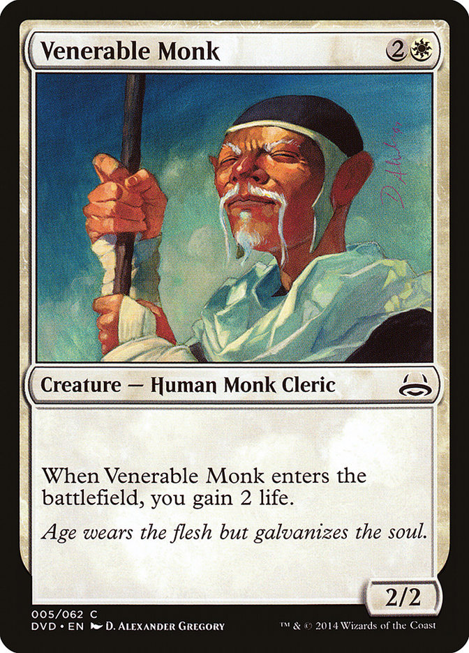 Venerable Monk (Divine vs. Demonic) [Duel Decks Anthology]-1