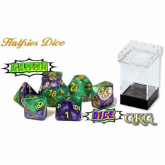 Halfsies Dice Gamma Dice with Upgraded Dice Case-1