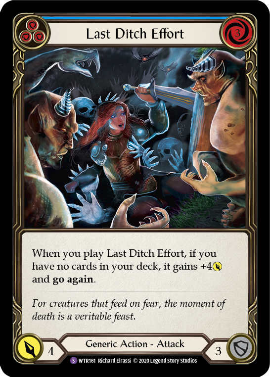 Last Ditch Effort [U-WTR161] (Welcome to Rathe Unlimited)  Unlimited Rainbow Foil-1