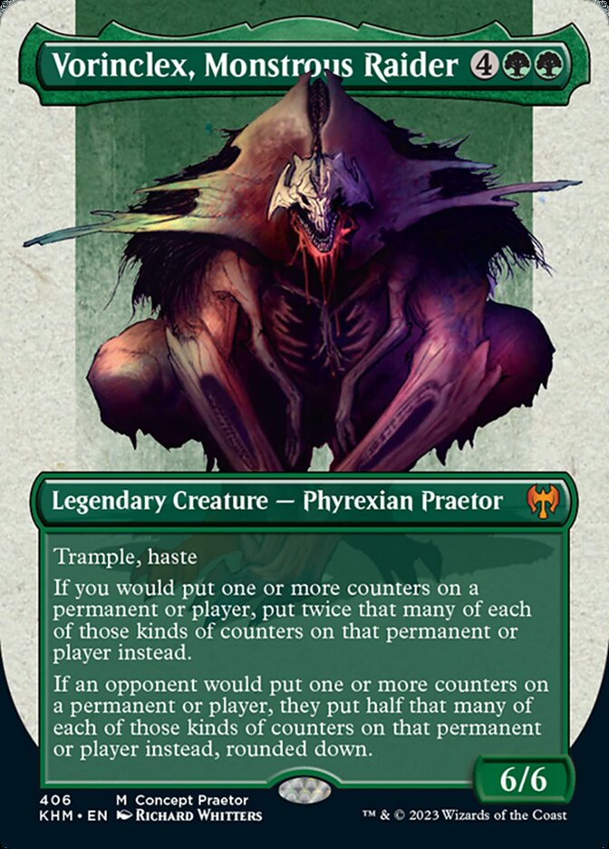 Vorinclex, Monstrous Raider (Borderless Concept Praetors) [Phyrexia: All Will Be One]-1