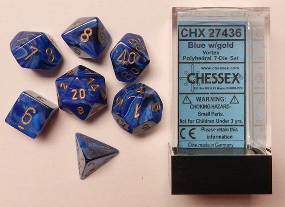CHX 27436 Vortex Blue/gold 7-Die Set-1