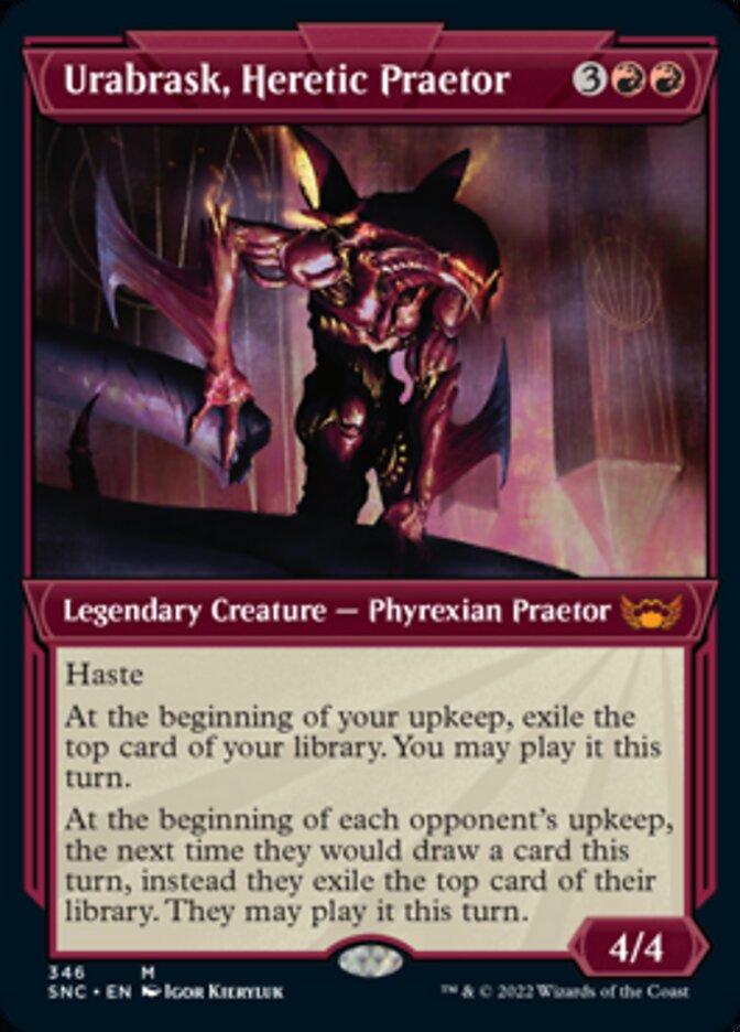 Urabrask, Heretic Praetor (Showcase Art Deco) [Streets of New Capenna]-1