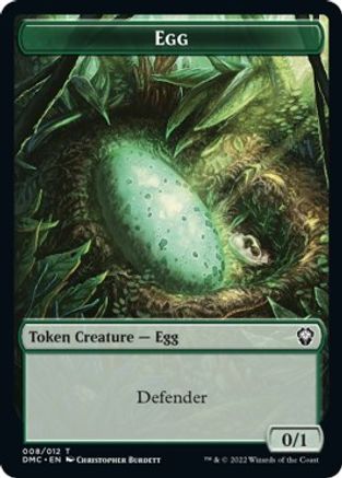 Snake // Egg Double-Sided Token [Dominaria United Commander Tokens]-1