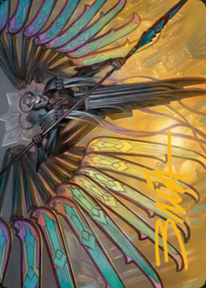 Paragon of Modernity Art Card (Gold-Stamped Signature) [Streets of New Capenna Art Series]-1