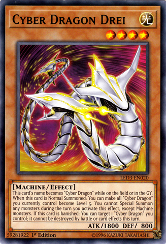 Cyber Dragon Drei [LED3-EN020] Common