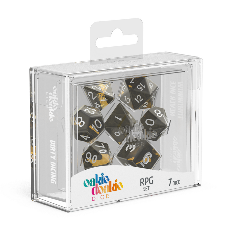 Oakie Doakie Dice RPG Set Enclave - Amber (7)-1