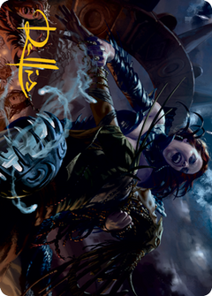 Olivia's Midnight Ambush Art Card (Gold-Stamped Signature) [Innistrad: Midnight Hunt Art Series]-1