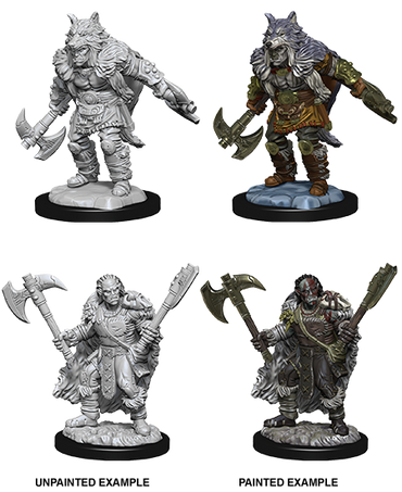 D&D Nolzurs Marvelous Unpainted Miniatures Male Half Orc Barbarian