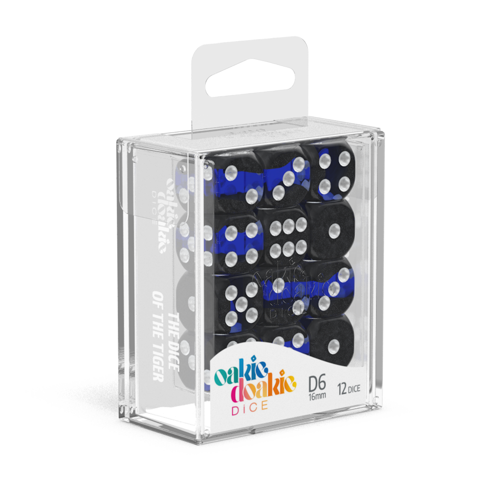Oakie Doakie Dice D6 16 mm Enclave - Sapphire (12)-1