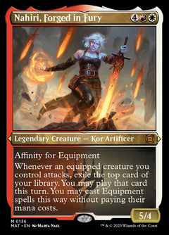 Nahiri, Forged in Fury (Foil Etched) [March of the Machine: The Aftermath]-1