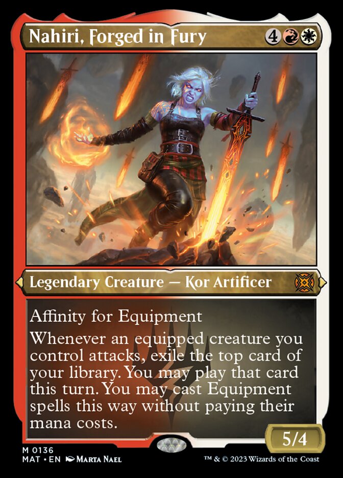Nahiri, Forged in Fury (Foil Etched) [March of the Machine: The Aftermath]-1