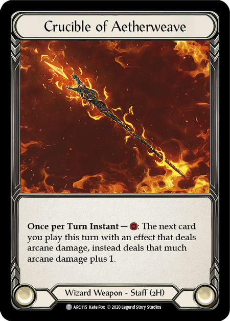 Crucible of Aetherweave // Death Dealer [U-ARC115 // U-ARC040] (Arcane Rising Unlimited)  Unlimited Normal-1