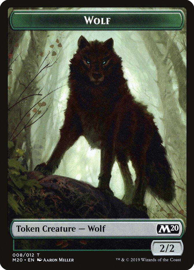 Wolf Token [Core Set 2020 Tokens]-1