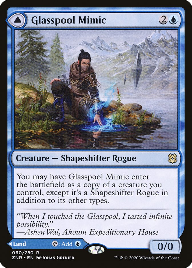 Glasspool Mimic // Glasspool Shore [Zendikar Rising]-1