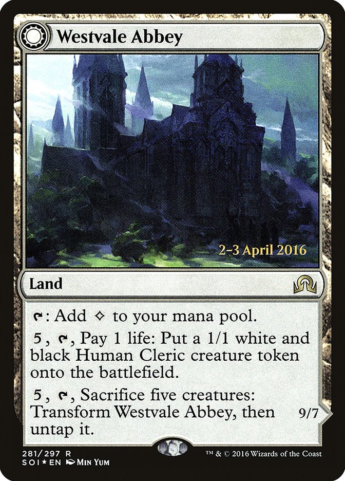 Westvale Abbey // Ormendahl, Profane Prince [Shadows over Innistrad Prerelease Promos]-1