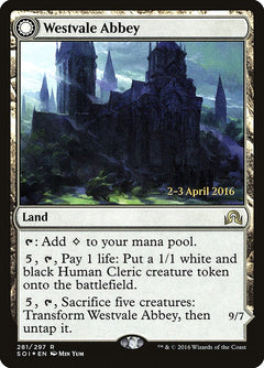 Westvale Abbey // Ormendahl, Profane Prince [Shadows over Innistrad Prerelease Promos]-1