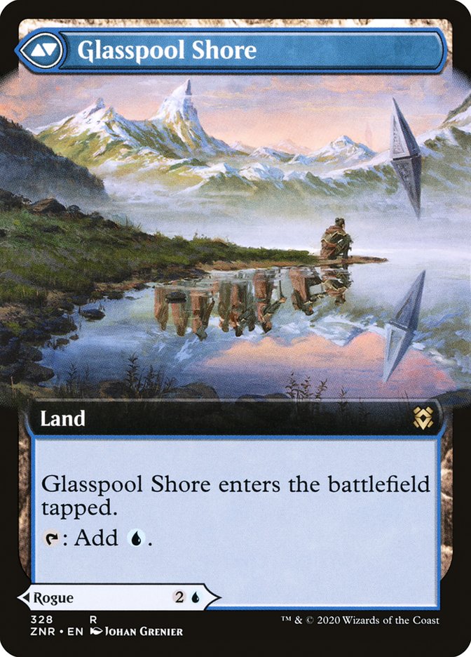 Glasspool Mimic // Glasspool Shore (Extended Art) [Zendikar Rising]-2