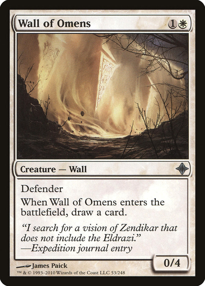 Wall of Omens [Rise of the Eldrazi]-1
