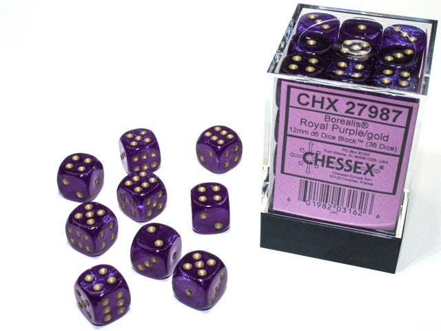 CHX 27987 Borealis 12mm d6 Royal Purple/gold Luminary Block (36)-1