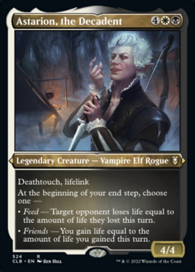 Astarion, the Decadent (Foil Etched) [Commander Legends: Battle for Baldur's Gate]-1