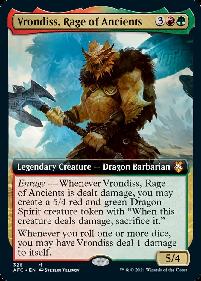 Vrondiss, Rage of Ancients (Extended Art) [Dungeons & Dragons: Adventures in the Forgotten Realms Commander]-1