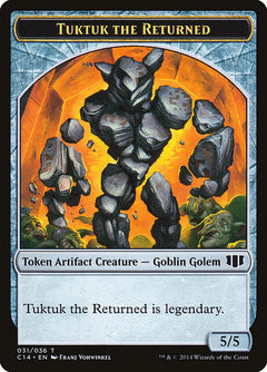 Daretti, Scrap Savant Emblem // Tuktuk the Returned Double-Sided Token [Commander 2014 Tokens]-2
