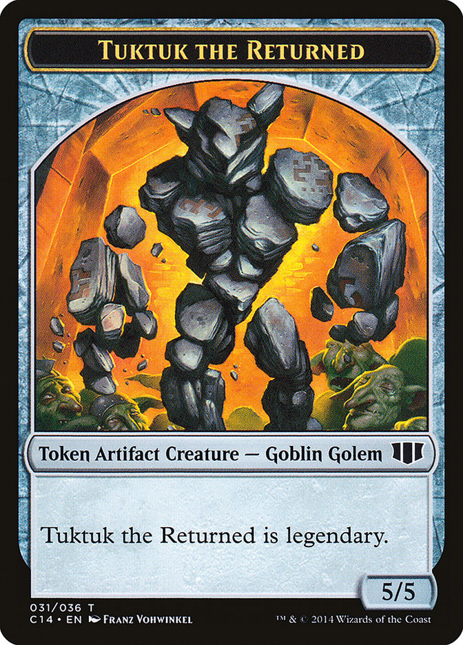 Daretti, Scrap Savant Emblem // Tuktuk the Returned Double-Sided Token [Commander 2014 Tokens]-2