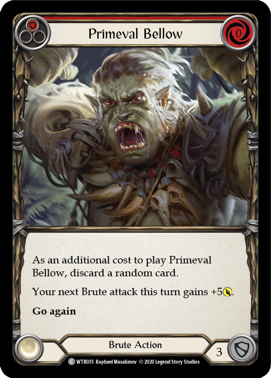 Primeval Bellow (Red) [U-WTR035] (Welcome to Rathe Unlimited)  Unlimited Rainbow Foil-1