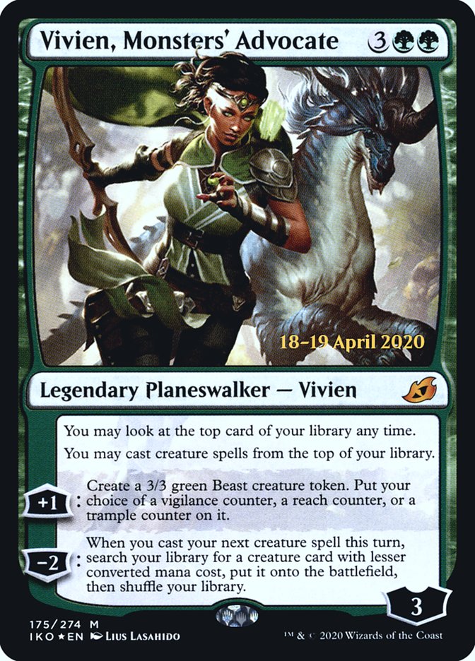 Vivien, Monsters' Advocate [Ikoria: Lair of Behemoths Prerelease Promos]-1