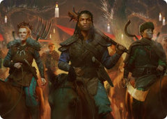 Candlelit Cavalry Art Card [Innistrad: Midnight Hunt Art Series]-1