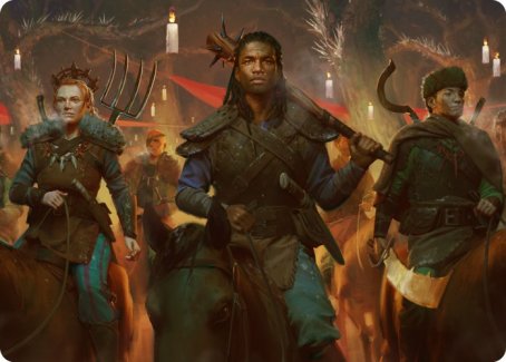Candlelit Cavalry Art Card [Innistrad: Midnight Hunt Art Series]-1